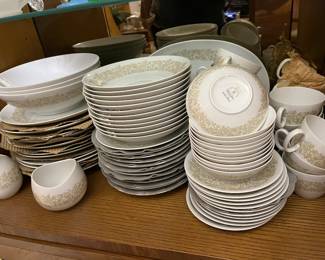 Continental China by Rosenthal Germany, designed by Raymond Loewy, "Golden Glade"