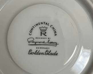 vintage Raymond Loewy designed Continental China by Rosenthal "Golden Glade"