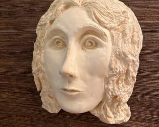 vintage plaster face