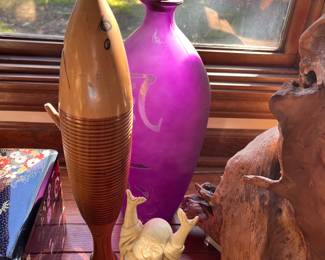 vintage wood fish musical instrument