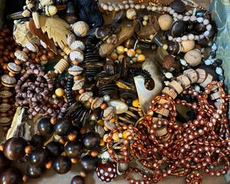 shell and tiki necklaces