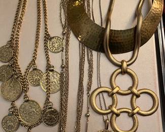 goldtone necklaces