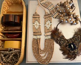 vintage wood jewelry