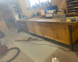 Mighty Shop Storage Cabinet With Great Work Space