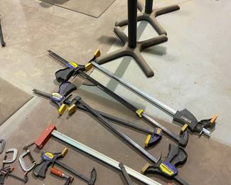 Metal Rolling Horses And Assorted Clamps