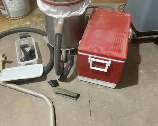 Super Duty BD Vacuum And Coleman Cooler