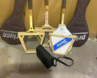 Tennis Everyone Five Racquets And Binoculars 