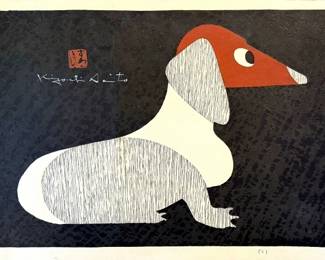 Vintage Kiyoshi Saito wood block print - Mint condition