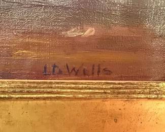 L. D. Wells contemporary Orientalist oil on board