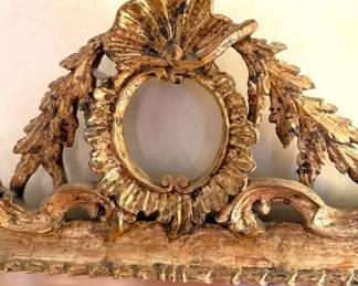 Antique gilt carved mirror