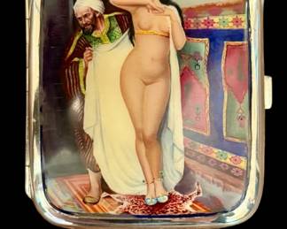 Early 20th Century sterling cigarette case!  This is impressive.  Google it.  We’ve never had one of these in more than 40 years.