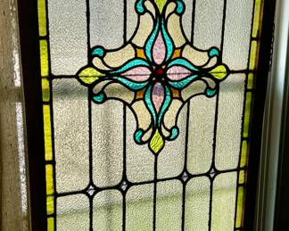 Large stained glass window 