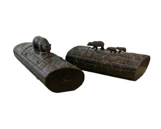 Large Black Forest carved containers