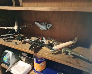 Antique toy airplanes