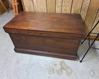 Antique dovetailed blanket chest
