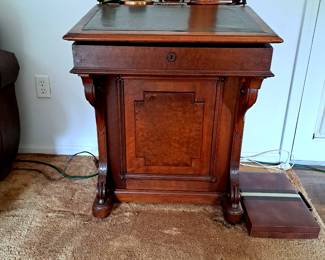 Walnut Victorian Davenport desk