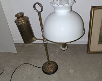 Antique oil lamp