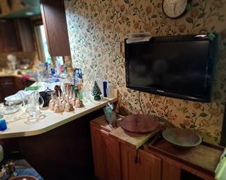 Misc. collectibles and HDTV.