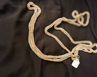 large sterling chain weighing 4.7 troy ozs.