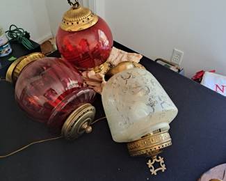 Victorian hanging lamps