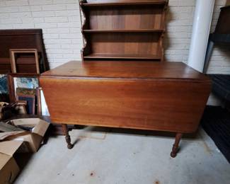 Antique cherry dropleaf table