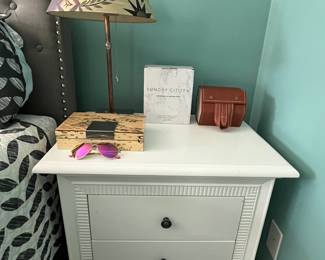 Two-drawer nightstand.