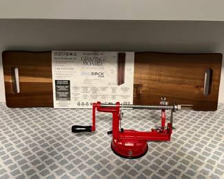 New grazing board by Birdrock Home; apple corer.