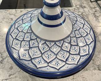 Williams-Sonoma hand-painted clay tagine.