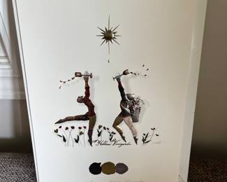 Gerard Puvis embossed lithograph for Kelham Vineyards.