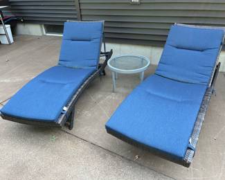 Chaise lounge chairs by Peak Season.