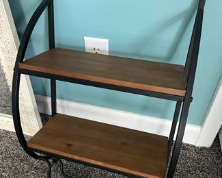 Two-tier wall rack/shelf.