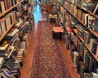 A treasure trove of books. Coffee table books, classics, leather bound, etc.