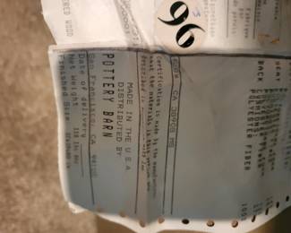 POTTERY BARN  SOFA AKA LOVESEAT