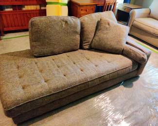 ASHLEY TWEED CHAISE SOFA $125
