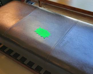 FAUX LEATHER BENCH WITH SHOE RACK $60