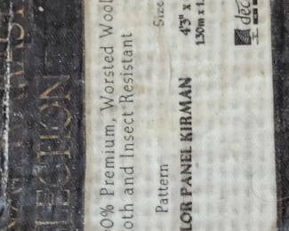 KARASTAN WOOL KIRMAN 4'3" X 6' BEAUTIFUL AREA RUG WITH MATCHING RUGS OF VARIOUS SIZES $50 TO $200 APPROX 5 MATCHING