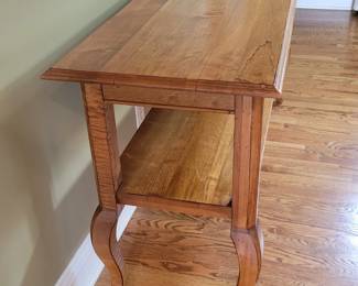 ETHAN ALLEN SOLID WOOD SOFA TABLE