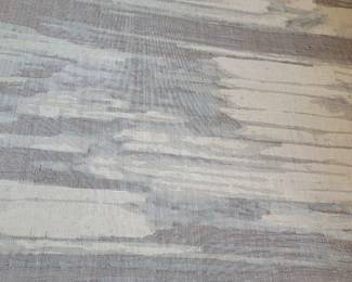 BACK OF RUG-7' 10" X 10' LARGE THICK BLUE/GRAY AREA RUG