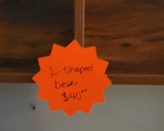 L-SHAPED DESK $40