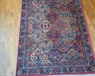 KARASTAN WOOL KIRMAN 4'3" X 6' BEAUTIFUL AREA RUG WITH MATCHING RUGS OF VARIOUS SIZES $50 TO $200 APPROX 5 MATCHING