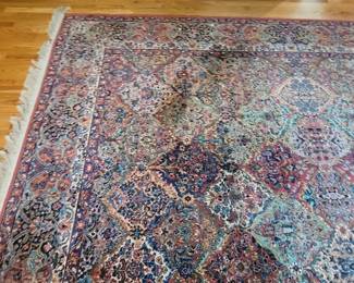 KARASTAN WOOL KIRMAN 4'3" X 6' BEAUTIFUL AREA RUG WITH MATCHING RUGS OF VARIOUS SIZES $50 TO $200 APPROX 5 MATCHING