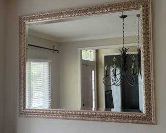 LARGE DECORATIVE GOLD ACCENT MIRROR