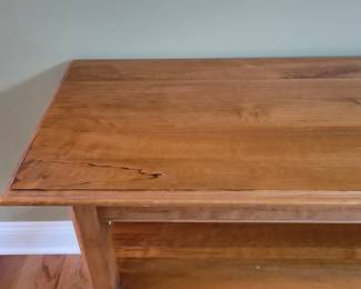 ETHAN ALLEN SOLID WOOD SOFA TABLE