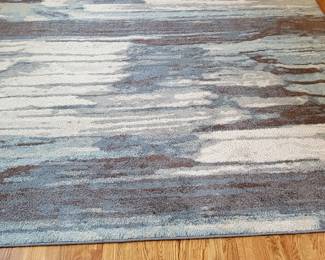 7' 10" X 10' LARGE THICK BLUE/GRAY AREA RUG