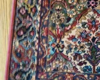 KARASTAN WOOL KIRMAN 4'3" X 6' BEAUTIFUL AREA RUG WITH MATCHING RUGS OF VARIOUS SIZES $50 TO $200 APPROX 5 MATCHING