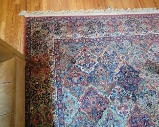 KARASTAN WOOL KIRMAN 4'3" X 6' BEAUTIFUL AREA RUG WITH MATCHING RUGS OF VARIOUS SIZES $50 TO $200 APPROX 5 MATCHING