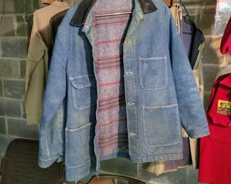 Vintage denim work coat.