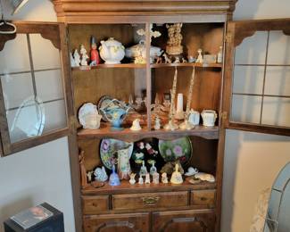 Two matching corner cabinets!