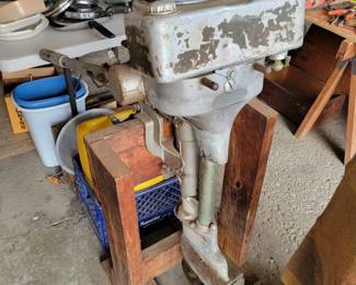Antique evinrude outboard motor 