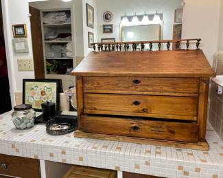 Antique podium/writing desk